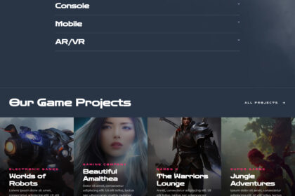 Game Studio Elite – Portfólio & Tecnologia foi projetado para capturar a essência da inovação e do entretenimento digital.
