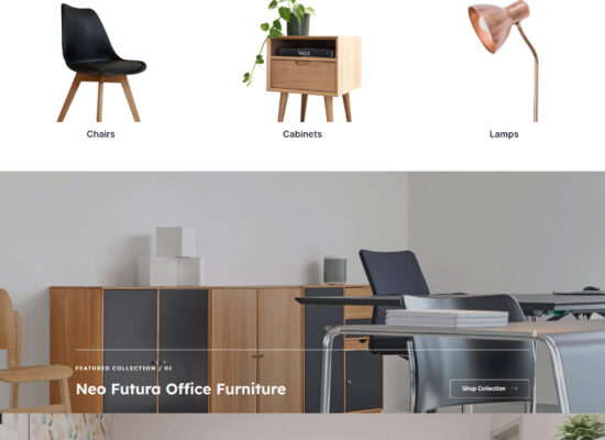 E-commerce e Catálogo - Modelo de Site Office Pro