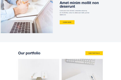 Agência Consultoria e Negócios - Modelo de Site Corporate Clean