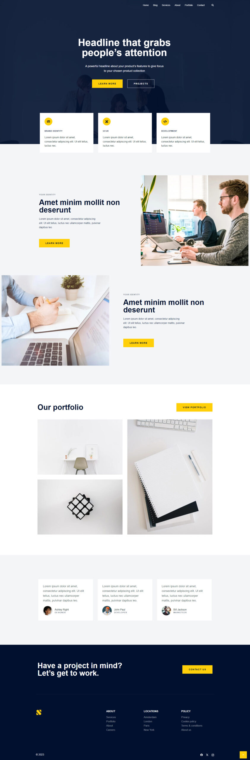 Agência Consultoria e Negócios - Modelo de Site Corporate Clean